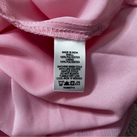 NWT 1State Bubblegum Pink Halter Maxi Dress Ruffles Valentines Day Easter XL - Picture 4 of 9